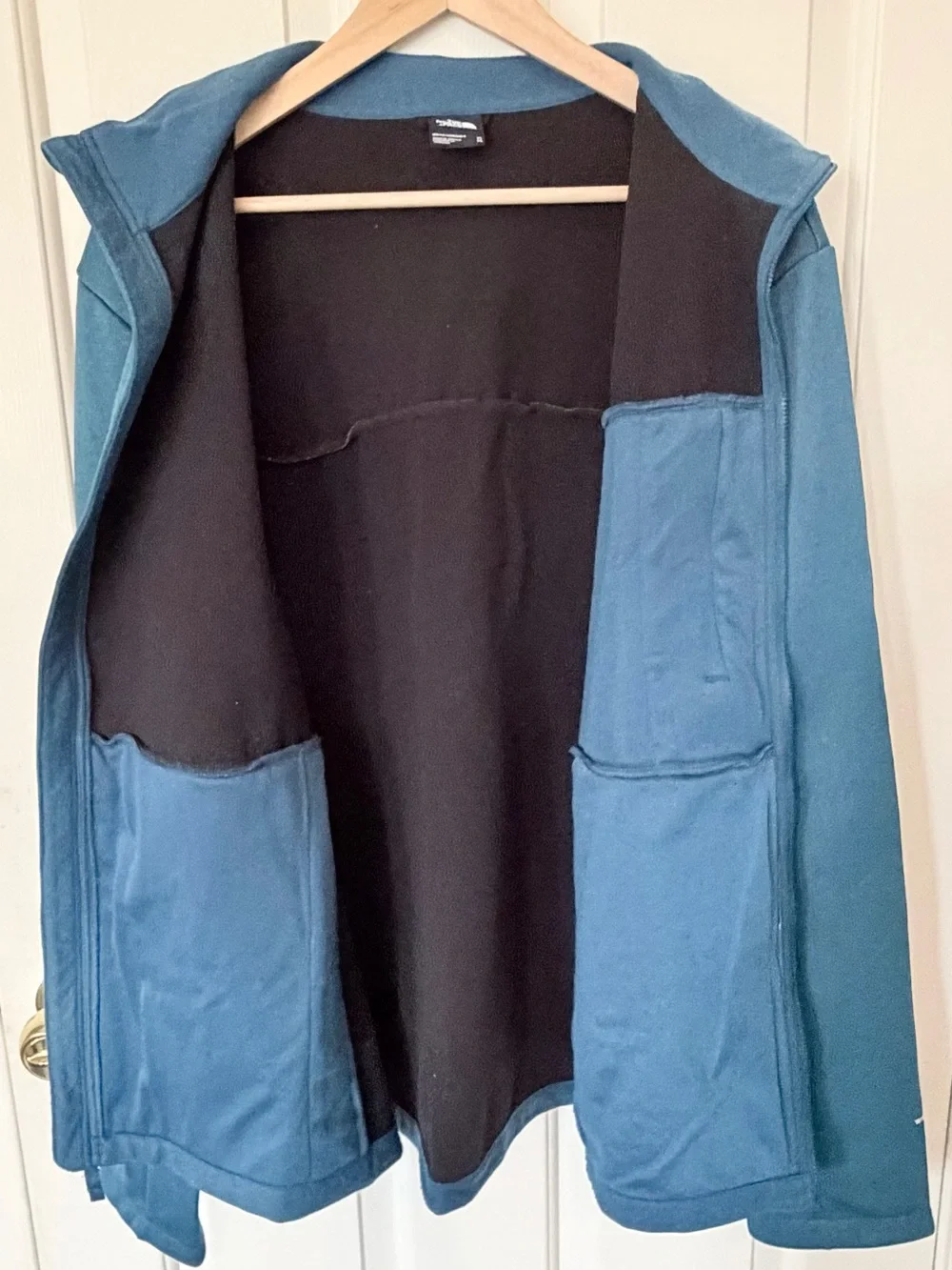 The North Face Men's Teal Zip-Up Fleece Jacket